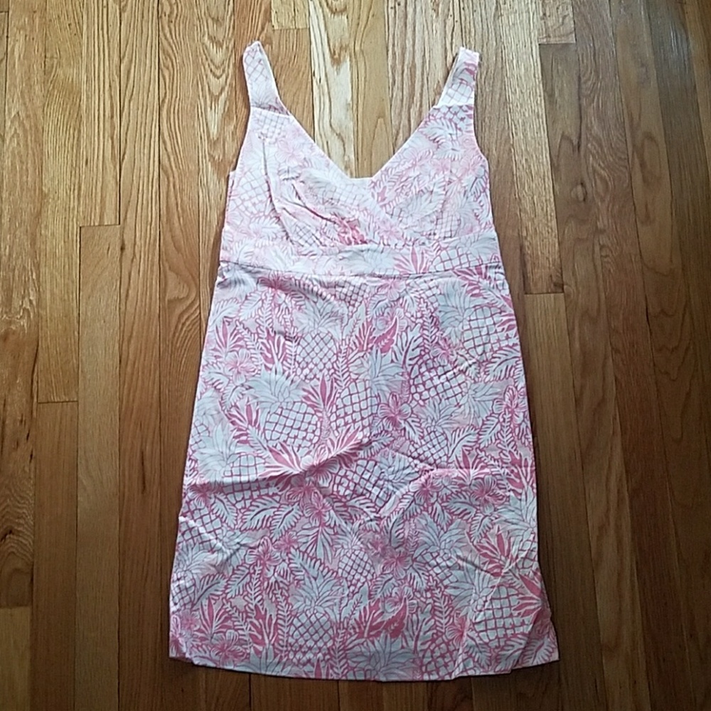vineyard vines pink pineapple dress